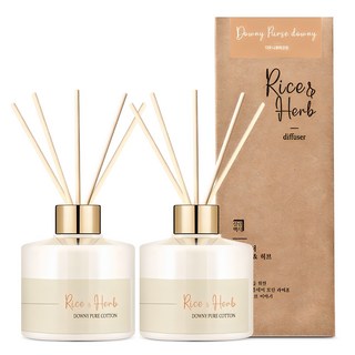 살림백서 라이스 앤 허브 디퓨저, 포레스트가든, 200ml, 2개
