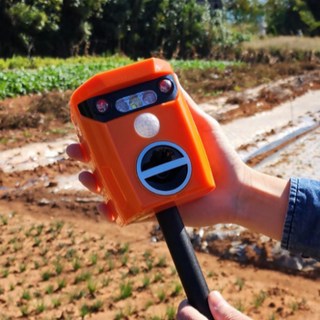 태양광 멧돼지 고라니 퇴치기 사용 모습