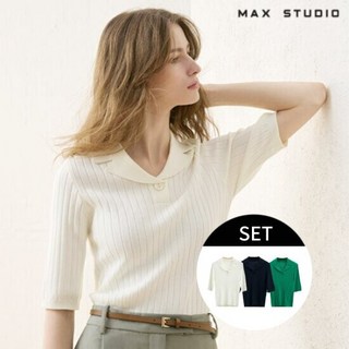 막스스튜디오 25SS 뉴클래식 카라 니트 3종