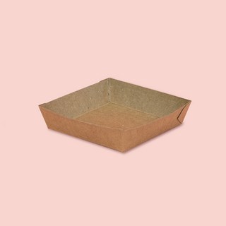 제이팩토리 일회용 사각 접시 미니 과일타르트 종이트레이, 1500개, 1세트, KP