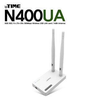 ipTIME 무선 랜카드 안테나 데스크탑 PC 노트북 와이파이 N400UA, 1개