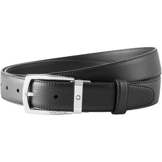 MONTBLANC 블랙 가죽 벨트 - 블랙116706 브랜드 사이즈 47 블랙., MONTBLANC 블랙 가죽 벨트 - 블랙116706,