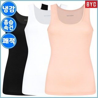 BYC 여성 보디드라이 냉감 민소매 조끼 런닝