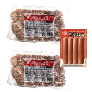 사조오양 부대찌개 모듬햄 1kg x 2개+참맛후랑크 80g, 2.08kg, 1세트