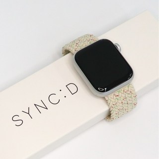 싱크디 애플워치 호환 브레이드 솔로루프 밴드 스트랩, 38/40/41mm(XS), 캔디