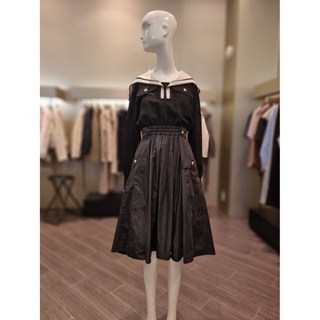 오즈세컨텍스처 블록 플레어 드레스O22E0WOPV07W 백화점 아울렛 (4609480)