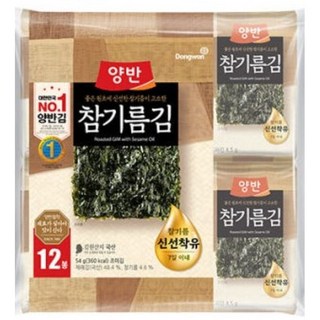 동원 양반 참기름김식탁, 4.5g, 12개
