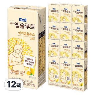 매일유업 맘스앱솔루트 식이섬유주스 오렌지