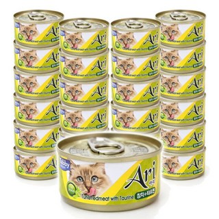 테비 고양이 아리캔 참치, 참치 + 타우린, 80g, 48개