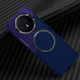 호환Honor Magic V3 용 투명 플라스틱 케이스 마그네틱 충전 맥세이프 커버, 04 blue purple, 01 Honor Magic V3, 01 CHINA