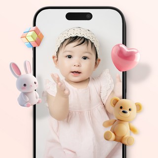 돌잔치 모바일 초대장 아기 인사말 문구 샘플 24시간 제작 1개 상품 이미지