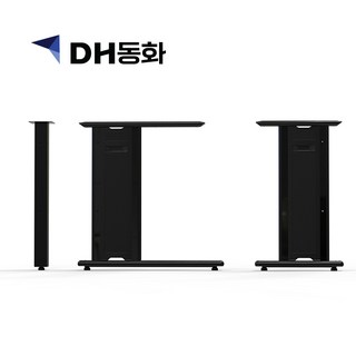 리빙올데이 MPS 퍼즐다리 블랙 책상 사무실 일자형 RL형 철제다리, 화이트, 1개