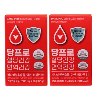 당프로 혈당건강 면역건강 혈당 관리 케어 바나바잎, 2개, 90정