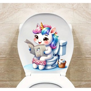 태쓰 배변훈련 기저귀떼기 변기스티커, 유니콘