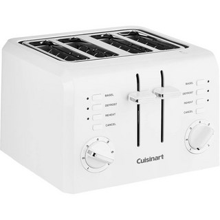 쿠시나트 CPT-142P1 4슬라이스 컴팩트 플라스틱 토스터 화이트, 쿠시나트 CPT 142P1 4슬라이스 컴팩트 플라스틱