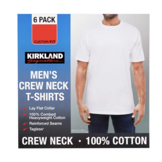 커클랜드 남성 면 라운드티