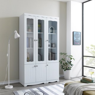 파로마 네오 라나델 1800 키큰 진열장 유리장 장식장 600 NEO1305 화이트 상품 이미지