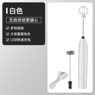 전동 거품기 블렌더 스틱 케이크 베이킹 핸드 믹서 전자동, 18 JY 008 화이트 무게 170g 더블 믹서 충전, 1개