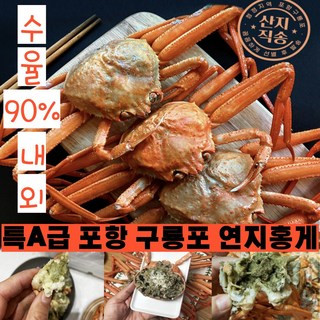 산지 직송 수율90% 포항 연지 자숙 홍게 고급 A급 3kg 4kg 5kg 청장지역 포항 구룡포[MC인증00016], 1박스, 2kg (7-9미내외)