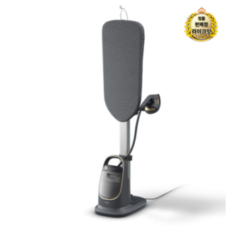 필립스 올인원 8500 시리즈 스탠드형 스팀다리미, 13세트, 블랙 + 골드, AIS8540/80