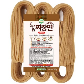 밀가루없는 현미쌀 짜장면 500g, 2개