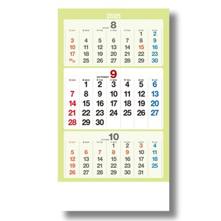 2025년 가독성 좋은 큰달력 벽걸이달력 레트로 윤전 옛날달력, 1개, 3. 108 3단 달력