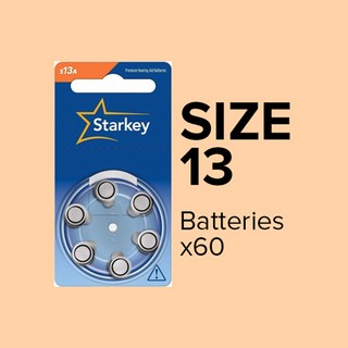 스타키보청기 배터리 40알 s10a s13a s312a s675a, 2-s13a주황색, 1개
