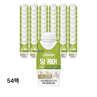 그린비아 당케어 곡물맛 균형영양식, 200ml, 54개