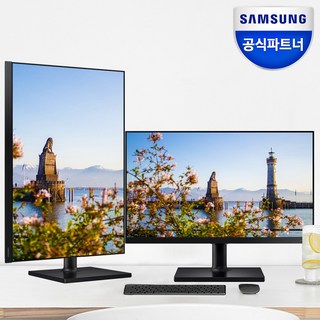 삼성모니터 F27T450 68.6Cm(27) 평면/16:9/FHD/IPS/75Hz/5ms/피벗 엘리베이션 스위블 틸트, 68.6cm, LF27T450FZKXKR