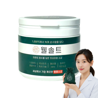 [최상급] 웰솔트 미네랄 용융소금, 500g, 1개