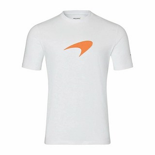 [ 1625267 ] McLaren F1 남성용 스피드마크 라지 로고 티셔츠 다크 그레이., 3X-Large, 화이트