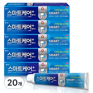 2080 스마트케어플러스 치약, 190g, 20개