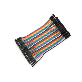JK 브레드보드 점퍼선 점퍼 케이블 F/F 40P 암 수 아두이노 40가닥 DIY 와이어, 10cm, 10개입