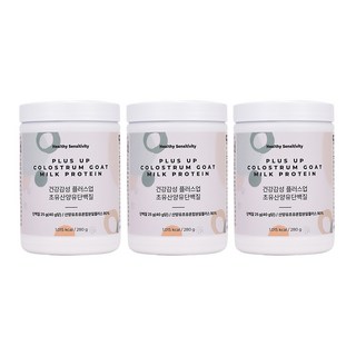 건강감성 플러스업 초유산양유단백질 280g, 3개
