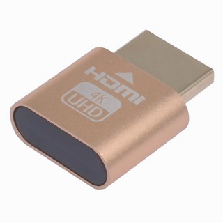 HDMI 더미 플러그 사용 모습