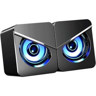 USB 전원 서라운드 컴퓨터 스피커 듀얼 드라이버 데스크탑 홈 오피스 게이밍 컴팩트 디자인 스테레오 사운드 및 노트북용, USB 전원 서라운드 컴퓨터 스피커 듀얼 드라이버 데스