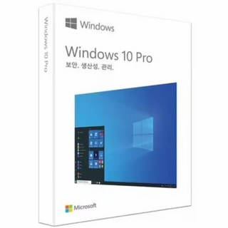 Microsoft Windows 10 Pro 정품 (처음사용자용 한글)