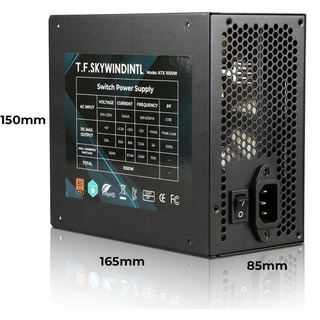 1050W 파워 서플라이 풀 전압 100240V 액티브 PFC 게이밍 PSU ATX 컴퓨터 비모듈러 80 플러스 브론즈 데스크탑 PC 서버용