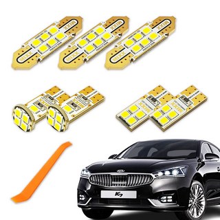 믹스 차량용 LED 실내등 풀세트 + 리무버, 기아 올뉴K7 썬루프형, 1세트