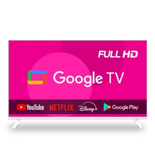 이브이 32인치 81cm FHD 스마트 구글TV 화이트 에너지효율 1등급, 고객직접설치, 스탠드형, 32인치 FHD 구글TV 화이트