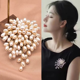 코코린느 핸드메이드 력셔리한 진주 다발 브로치