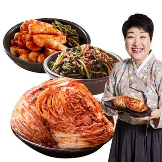 [쇼핑엔티] 한복선의 풍미가득 김치세트(포기6kg+총각2kg+열무2kg), 없음, 10kg, 1개
