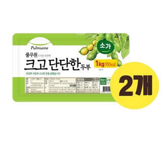 풀무원 크고단단한두부, 1kg, 2개