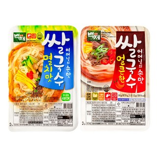 백제 쌀국수 멸치맛 15개 + 얼큰한맛 15개, 30개, 92g