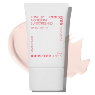 이니스프리 톤업 노세범 선스크린 EX SPF50+ PA++++, 60ml, 1개
