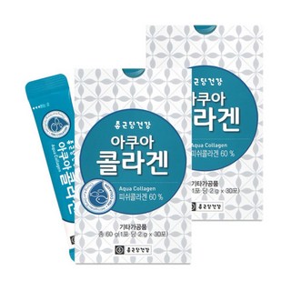 종근당건강 아쿠아 콜라겐 60포 펩타이드 피쉬 어류, 1개