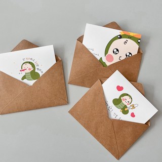 우가차차486 임밍아웃카드 아기뱀+카드봉투 세트 3개 상품 이미지