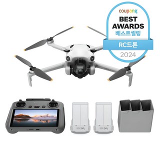 DJI Mini 4 Pro 플라이 모어 콤보 플러스 + RC 2 촬영용 드론, 혼합색상, 1세트