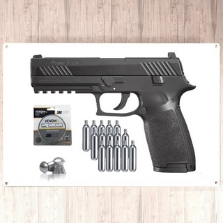 SIG Sauer 공기 권총 사용 모습