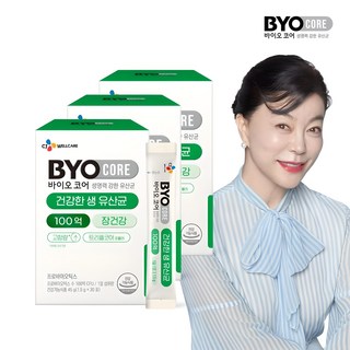 CJ웰케어 바이오코어 건강한 생유산균 100억 30포, 45g, 3박스